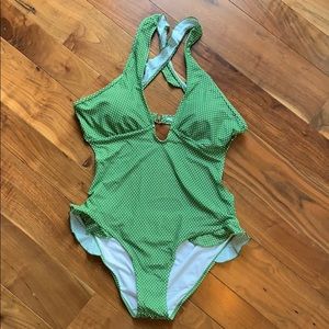 NWT Polka Dot Cupshe One Piece Swim Suit XL